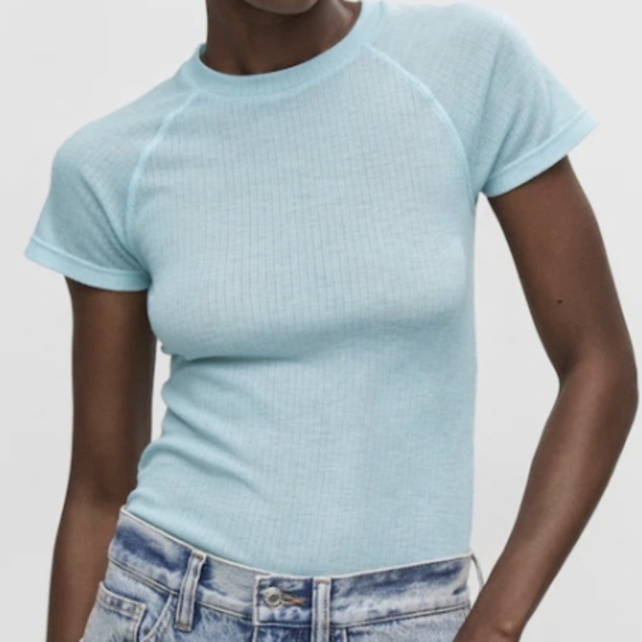 Mango Seam Detail T-shirt - Picture 3 of 8